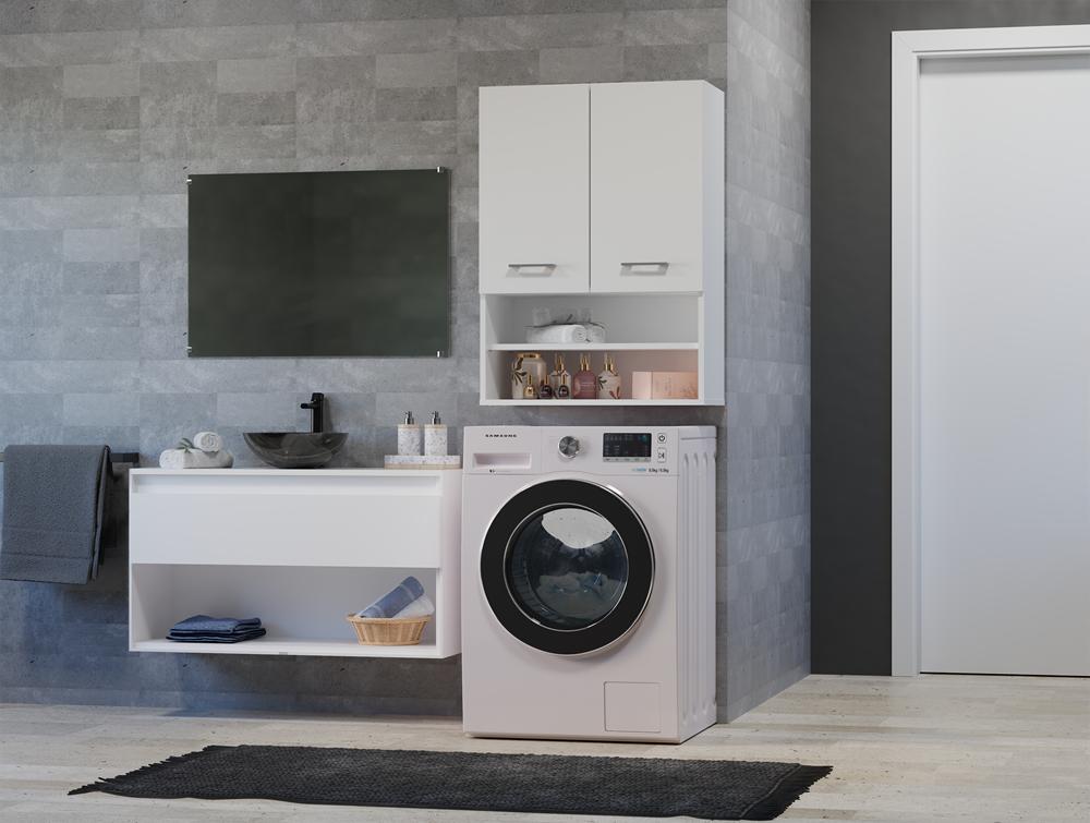 Cabinet Over The Washing Machine Pola Mini Dk Matte White