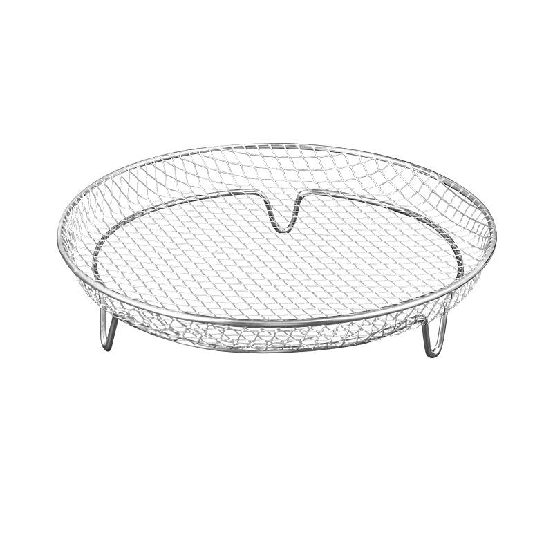 1-lags/3-lags rustfritt stål Airfryer Grill Grønnsaks Kjøtt Dehydreringsstativ Oljeavløpskurv Stekt Kyllingstativ Stabling Rac