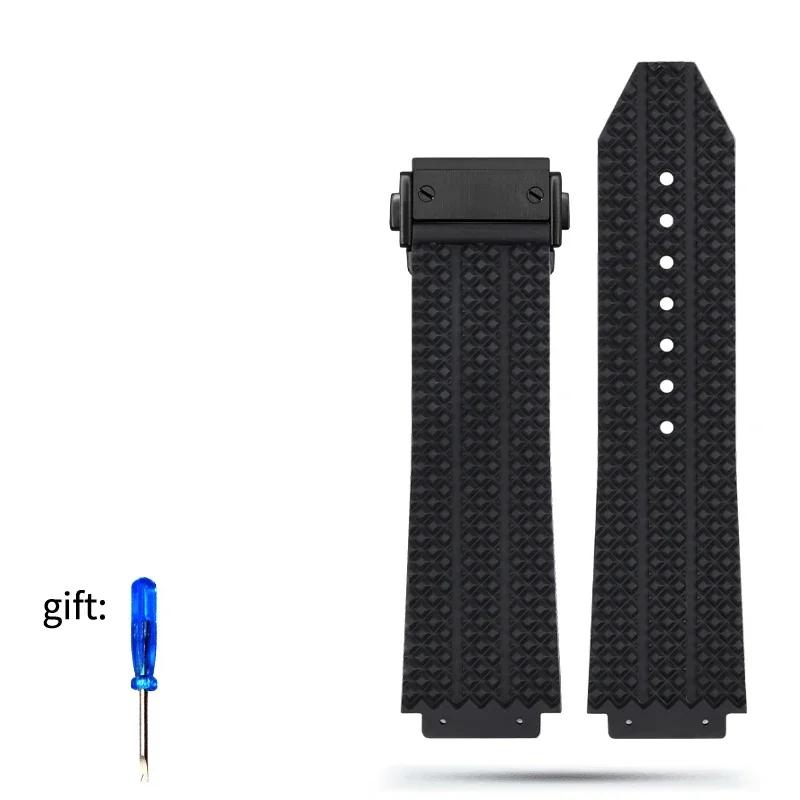 Armband für HUBLOT BIG BANG Silikon 26*19mm Wasserdicht Herren-Uhrenarmband Kette Uhr Zubehör Gummiarmband Armband