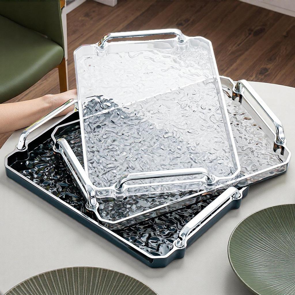 Rectangular Tea and Dessert Tray Set for Living Room or Salon