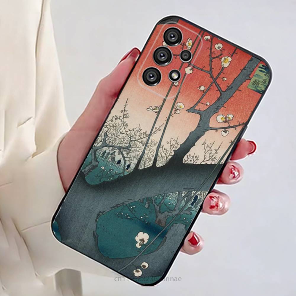 Japan Style Ukiyo-e New Phone Case For Samsung Galaxy A54,34,24,73,53,52,52S,04S,04E,A72 Cover