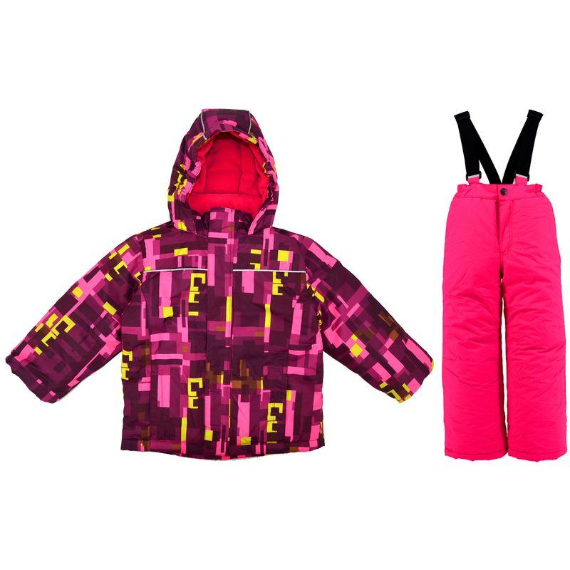 Boys and Girls Thickened Winter Children's Ski Suit Set, Boys and Girls Outdoor Thickened Waterproof Clothing and Pants Gear