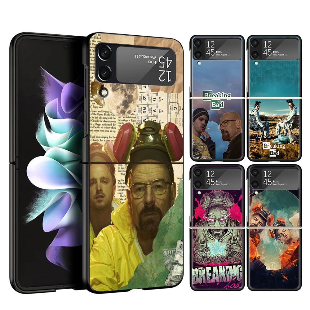 Breaking Bad TV Case Phone Cover for Samsung Galaxy Z Flip 6 5 4 3 5G ZFlip6 ZFlip5 ZFlip4 ZFlip3 Black Hard Trend Fundas