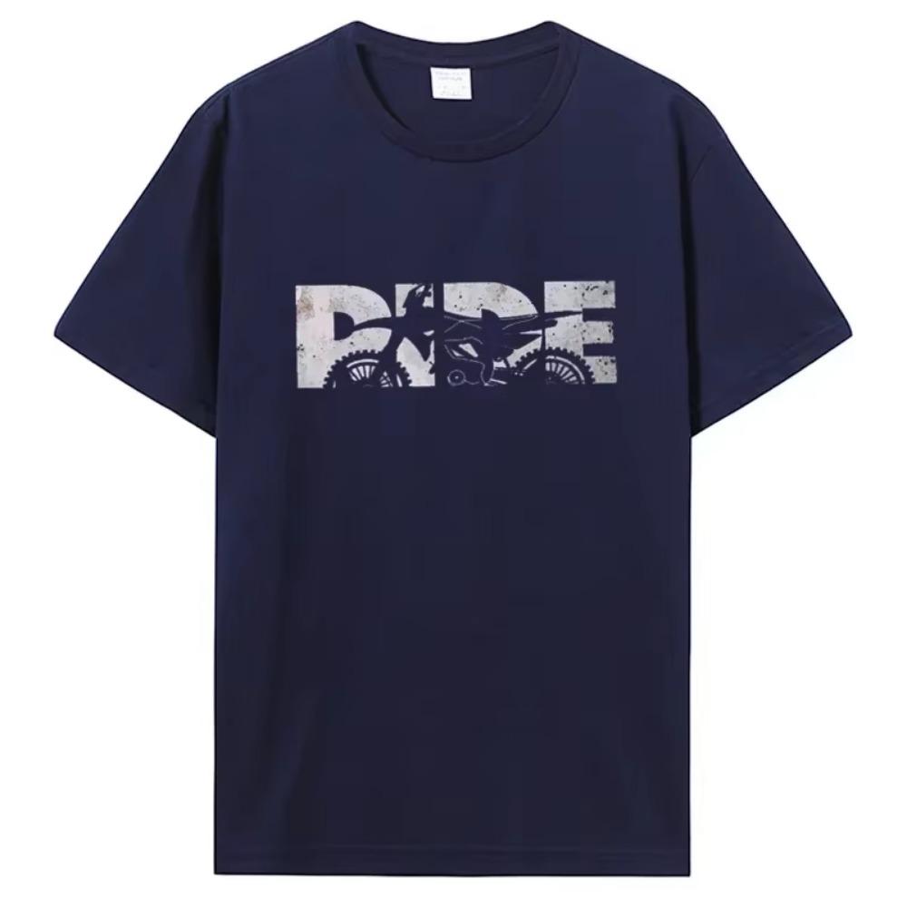 RIDE Dirt Bike Motocross Apparel Style TShirt Enduro Cross Motorcycle Racing Hip Hop Gift Clothes T Shirt cotton Streetwear