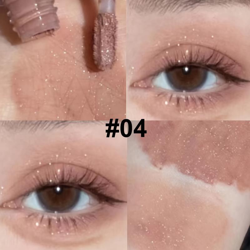 Flüssiger Lidschattenstift - Matt & Glitzer für Kontur & Augen-Make-up, Verblendbare Cremige Textur, Langanhaltend, Natürliches Augen-Make-up
