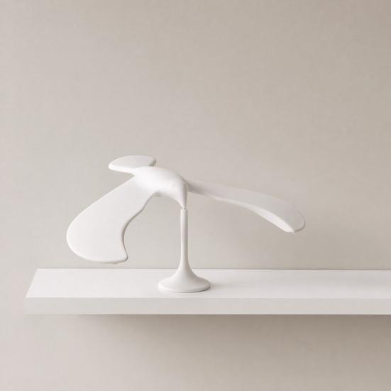 3D Printed Balance Bird Figurine, Stress Relief Gravities Seagull Desk Toy, Minimalist Tabletop Bird Decoration for Home Office Living Room