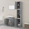 VidaXL Ensemble de Meubles de Salle de Bain 3 pcs Armoire de Rangement de Lavabo Placard de Salle de Bain Armoire à Miroir 3152720