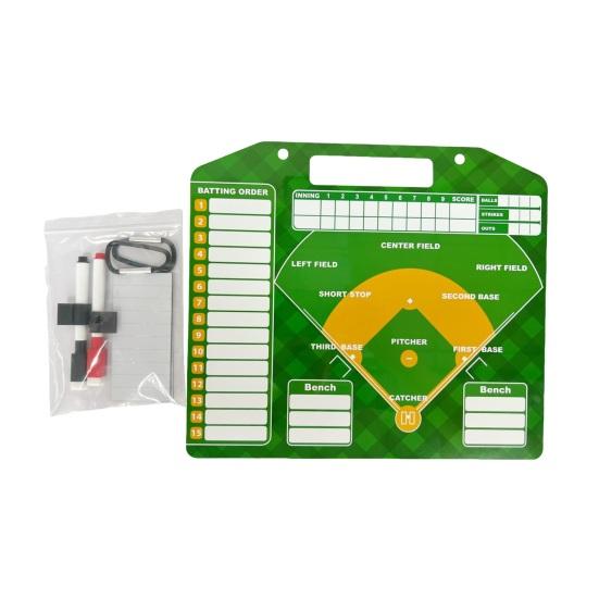 Magnetic Baseball Lineup Board for Dugout Double-Sided Baseball Coaching Broad with 30 Lineup Cards Baseball Tactical Clipboard