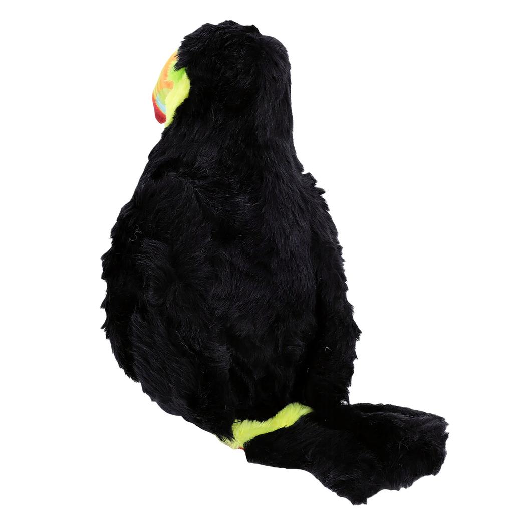 Toucan Plush Toy Soft Lifelike Simulation Portable Tropical Bird Plush for Home Decor Yellow