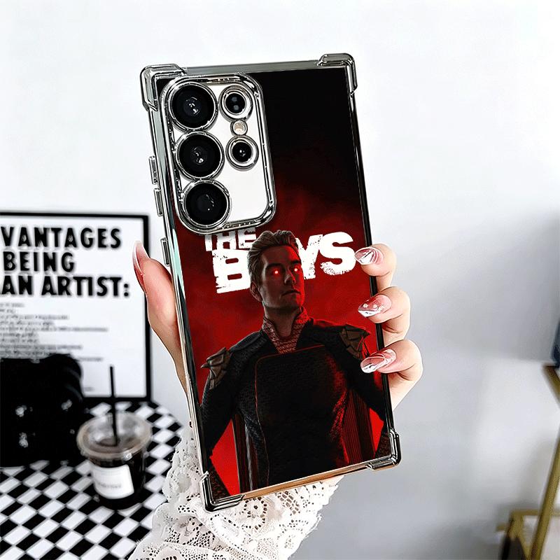 The Boys H-Homelander Soft Phone Case For Samsung Galaxy S26 Ultra S25 Edge S24 FE S23 Plus S22 S21 + S20 Plating Anti-Fall Fund
