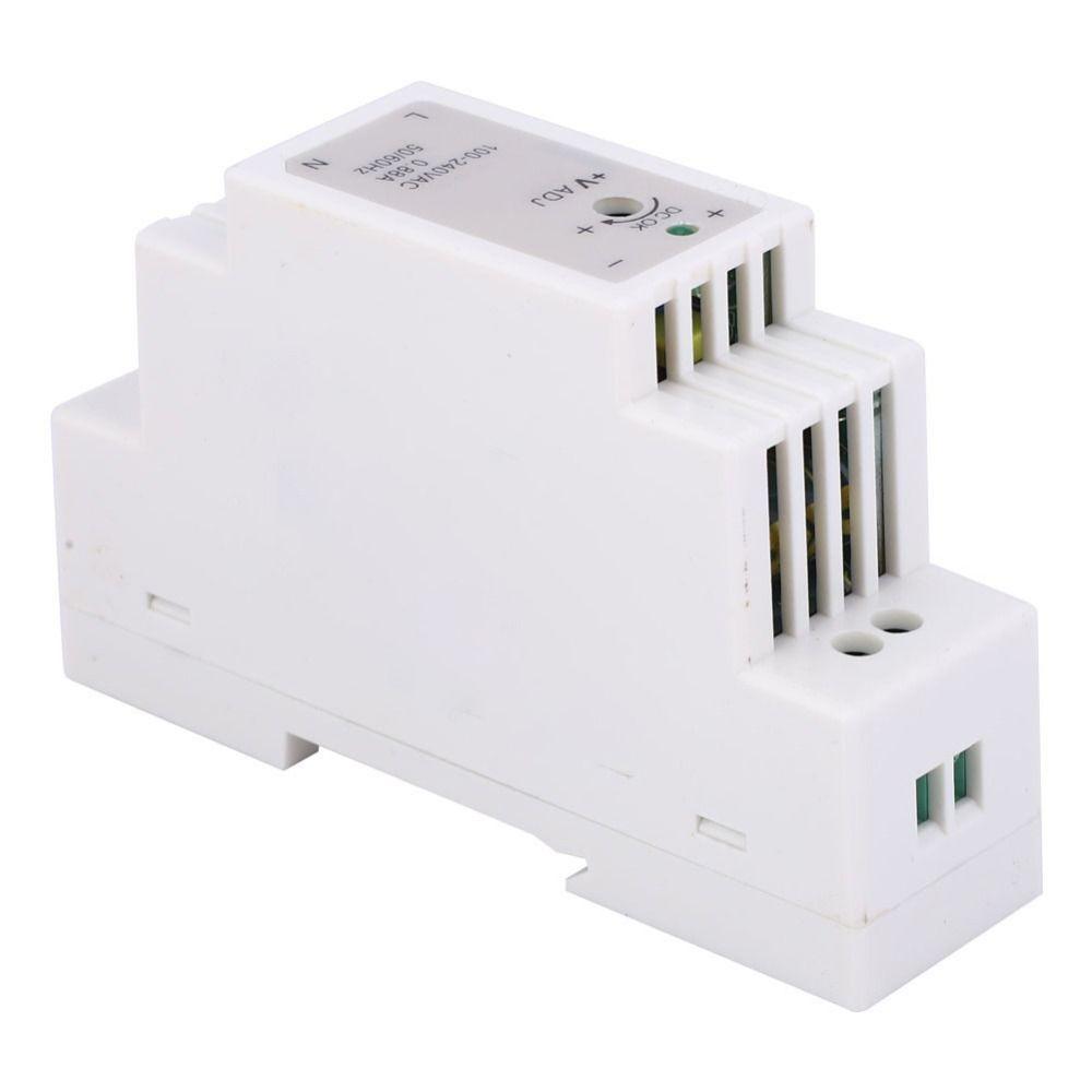 DR-15-5 DIN Rail Power Supply 100-240VAC Input Slim Design Single Output Power Supply PWM 15W 5V 3A AC To DC Switch Converter