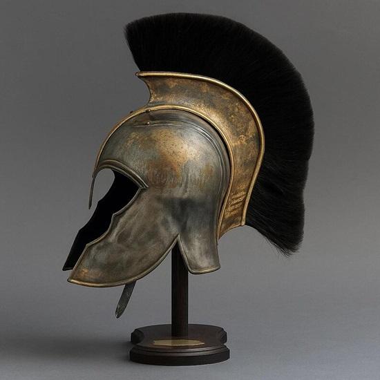Great Achilles, Trojan Warrior - Troy Helmet Replica - Original Quality Armor Helmet  Halloween Costume Fully Wearble - Gift Item