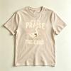 Off To Praise The Lord Cute Goose Christian Casual Graphic Tshirt Cute Floral Christian Shirt Unisex Crewneck Cotton Short Sleeve