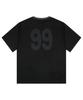 GLACK Gt124 Numbering Star Applique T-Shirt (Black)