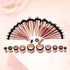 Kit 36 buc. conuri pentru dilatarea urechii, dilatatoare din oțel inoxidabil, bijuterii pentru piercing corporal