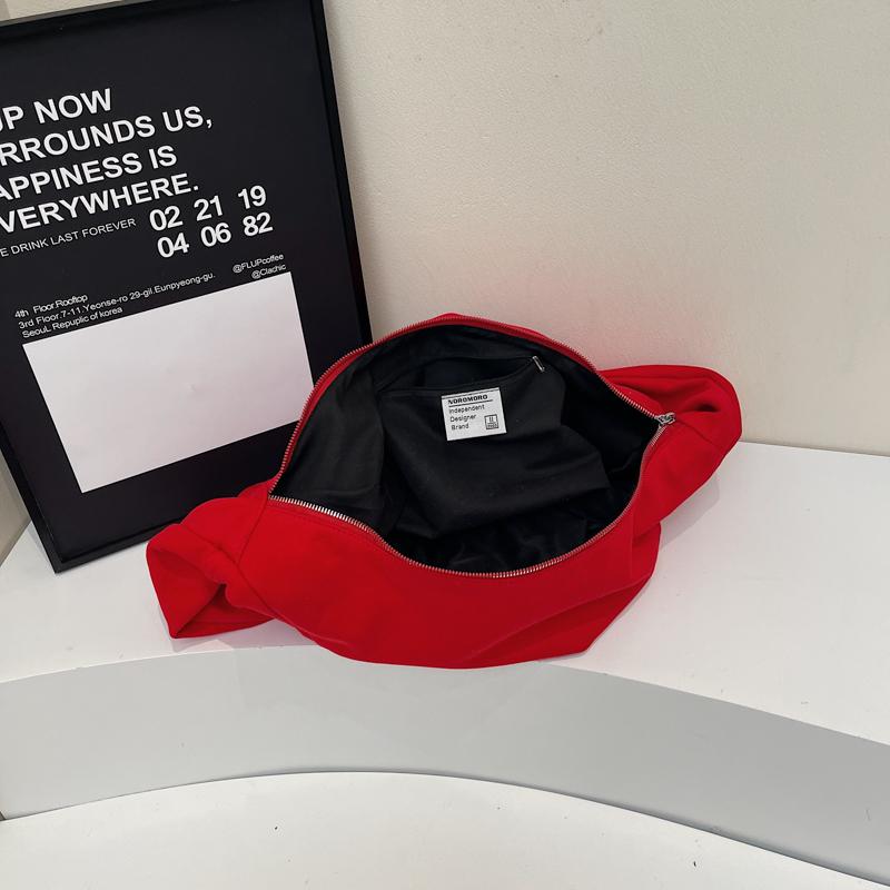 Crossbody-veske Dame Stor Kapasitet Skulderveske Lett Ensfarget Tote-veske