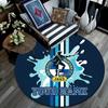 Custom Name Bristol Rovers Round Area Rug,Carpet Rug for Living Room Bedroom Sofa Playroom Decor,Non-slip Floor Mat