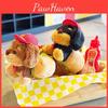 Plush Dachshund Adorable Hamburger Keychain Accessory For Cute Gift Lovers