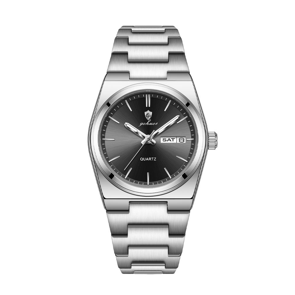 Gohuos 78807 Elegant Women Watches Waterproof Luminous Date Week Ladies Watch Quartz Stainless Steel Woman's Fashion Wristwatch