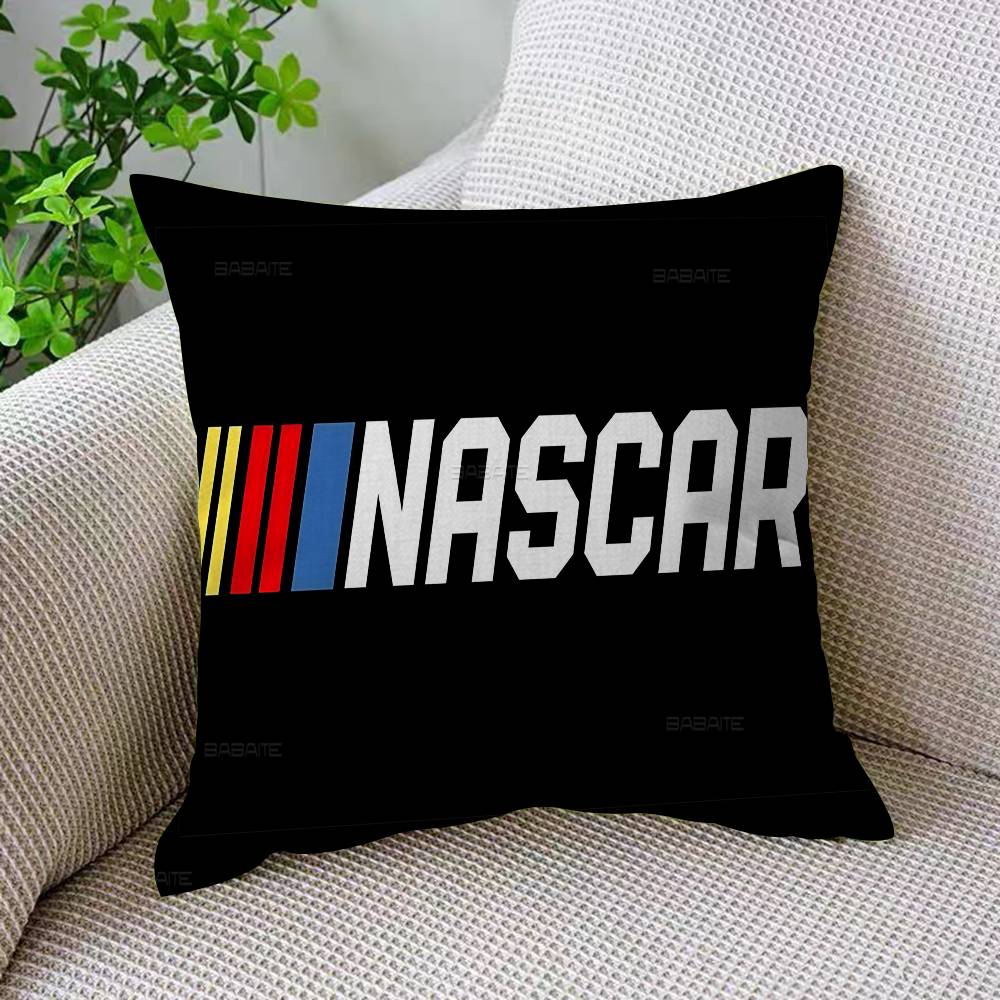 N-NASCARS Racing Car Cushion Cover Inches Farmhouse Decor Home Throw Pillow Covers For Couch Decorations