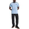 adidas Originals Gestreiftes Rundhals-Slim-Fit-Kurzarm-T-Shirt Herren Oberteile Grau Blau JY1371