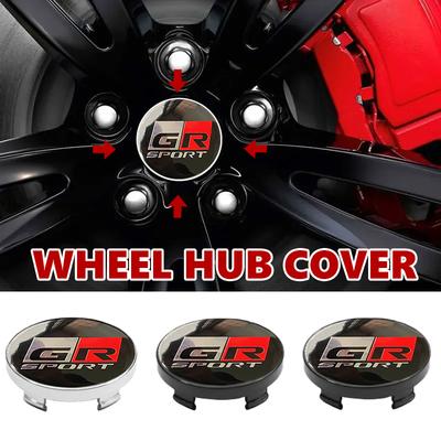 For Toyota 4pcs/set 3D Car Wheel Center Hub Caps Sticker Auto Emblem Wheel Center Cap Chr Corolla Camry Rav4 Yaris Hilux Prius CWA1 P1