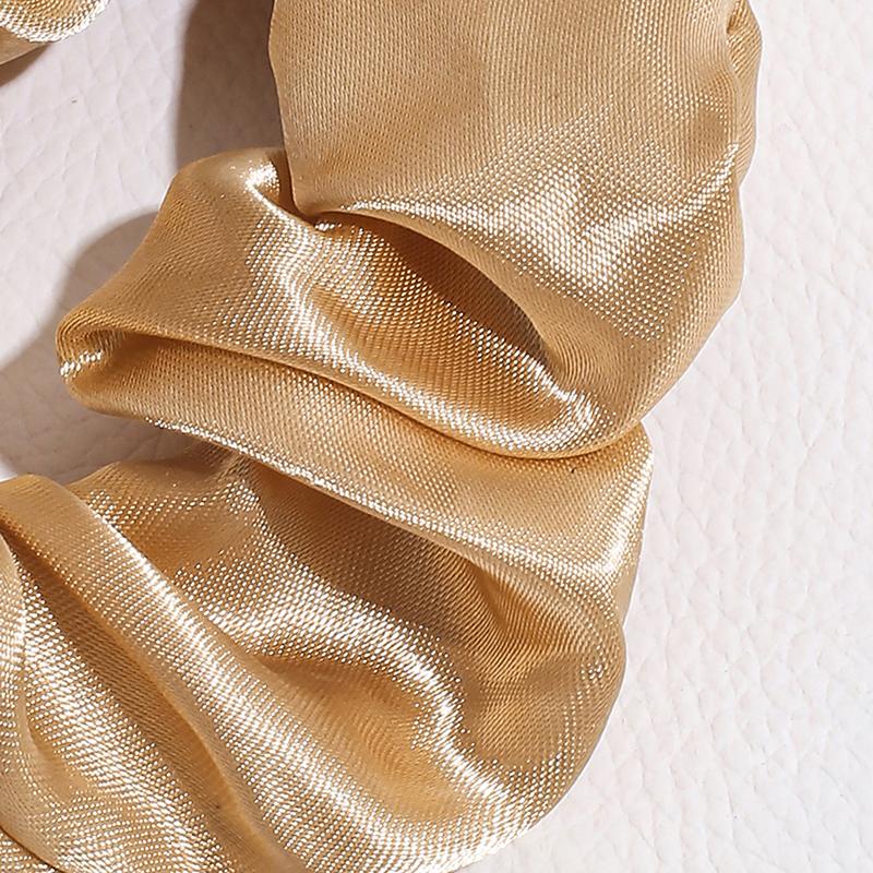 1Pc Satin Large Scrunchies Rubber Bands Hair Ties Elastic Simple Pure Color For Women Girls Scrunchies Hair Tie