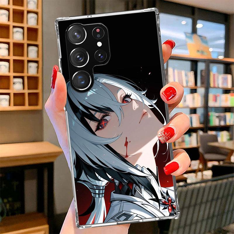 Arlecchino Genshin Impact Phone Case For Samsung Galaxy S26 S25 Edge S24 Ultra S23 S22 Plus S21 S20 FE Soft Fundas Shell Galaxy