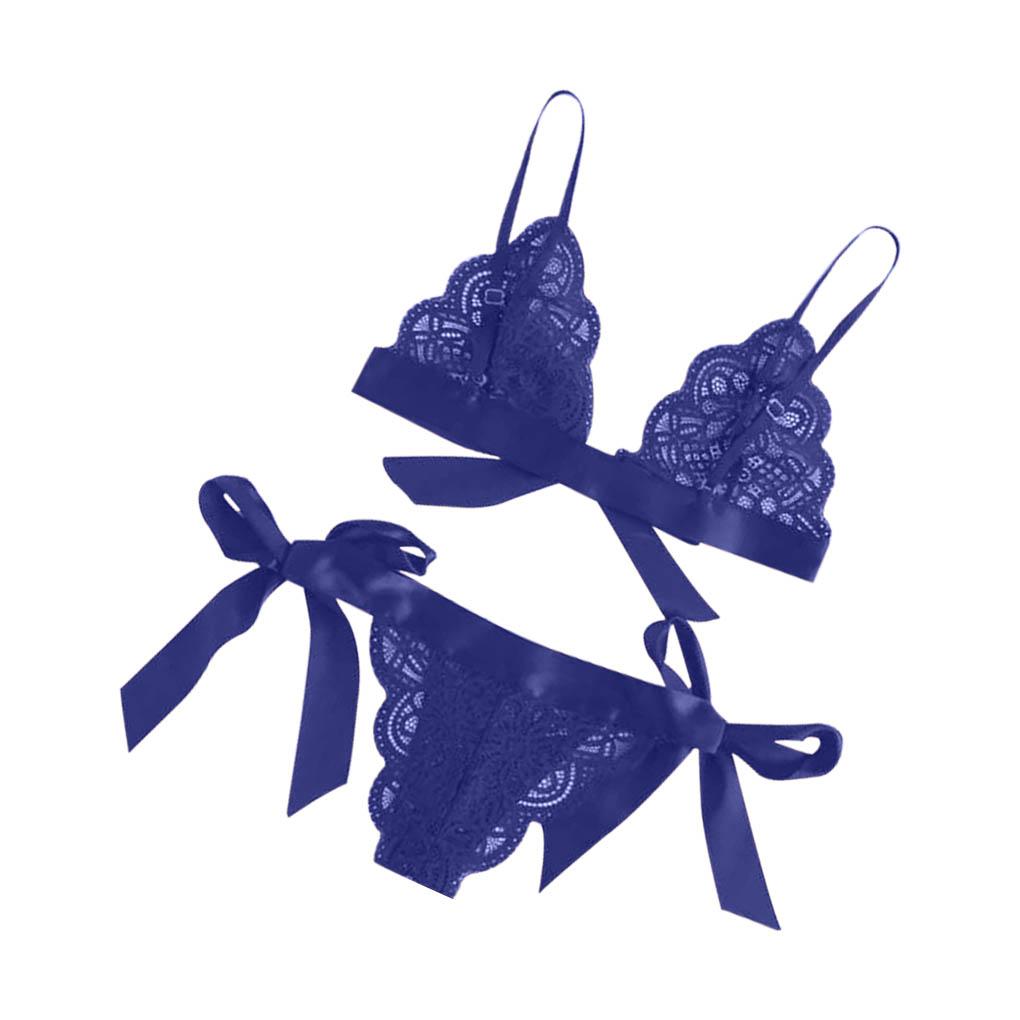 

Жіночий мереживний набір нижньої білизни Сітчасті трусики Лінгері Подарунок s