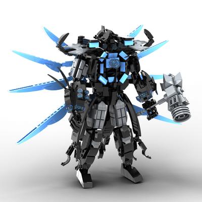 The Toy Peripheral of the Monitor Man Toilet Man, the Three-Body Titan Monitor Man Building Block Model Assembly Toy