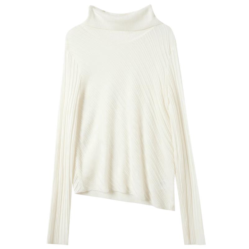 Sancai New Chinese Style Textured Pullover Knit Sweater