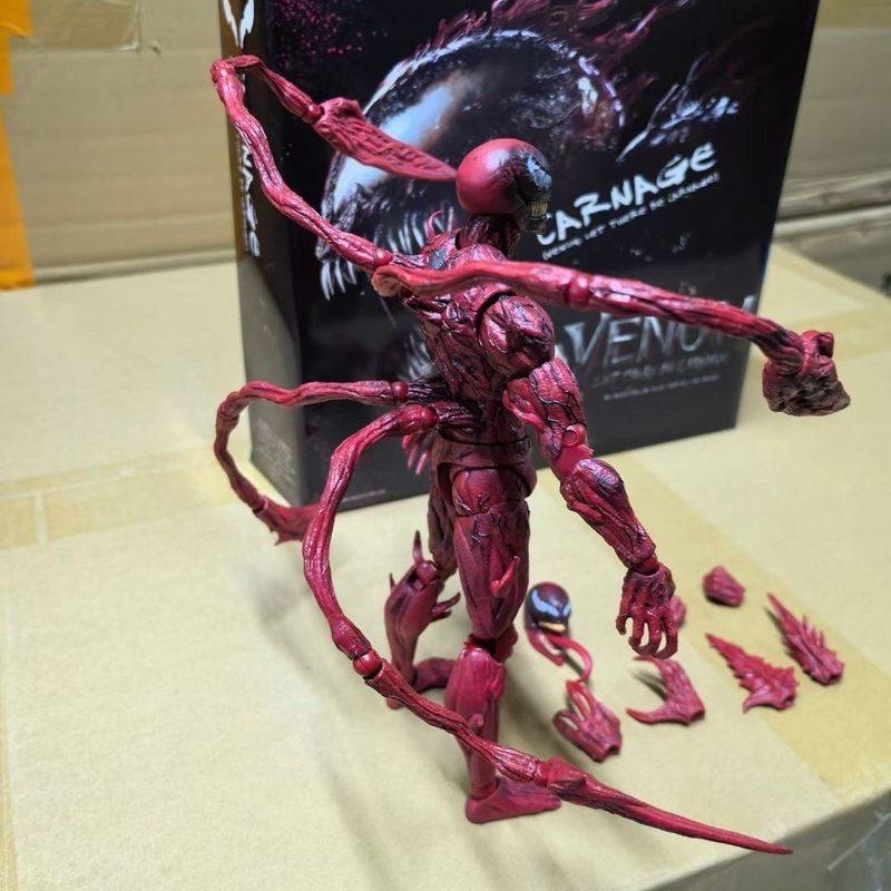 Shf Carnage Articulated Action Figure Marvel Venom 3 The Last Dance Collectible Model Toy For Marvel Fans & Collectors