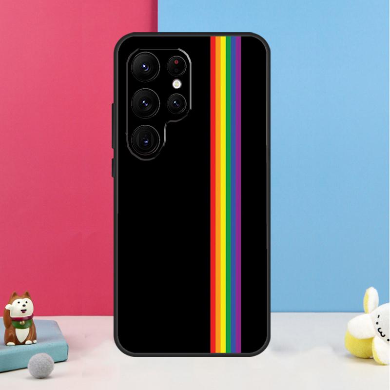 Heart Rainbow Gay Pride LGBT Case For Samsung Galaxy S24 S23 S22 Ultra S20 FE S21 FE Note 10 20 S8 S9 S10 Plus Coque