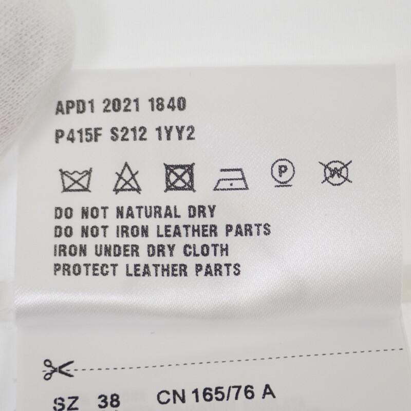 PRADA  P415FS2121YY2 38 Long sleeve shirt white/black cotton Women