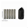 5 Pieces Chimney Pipe with Storage Bag | Polished metal Finish, Portable, Stainless Steel