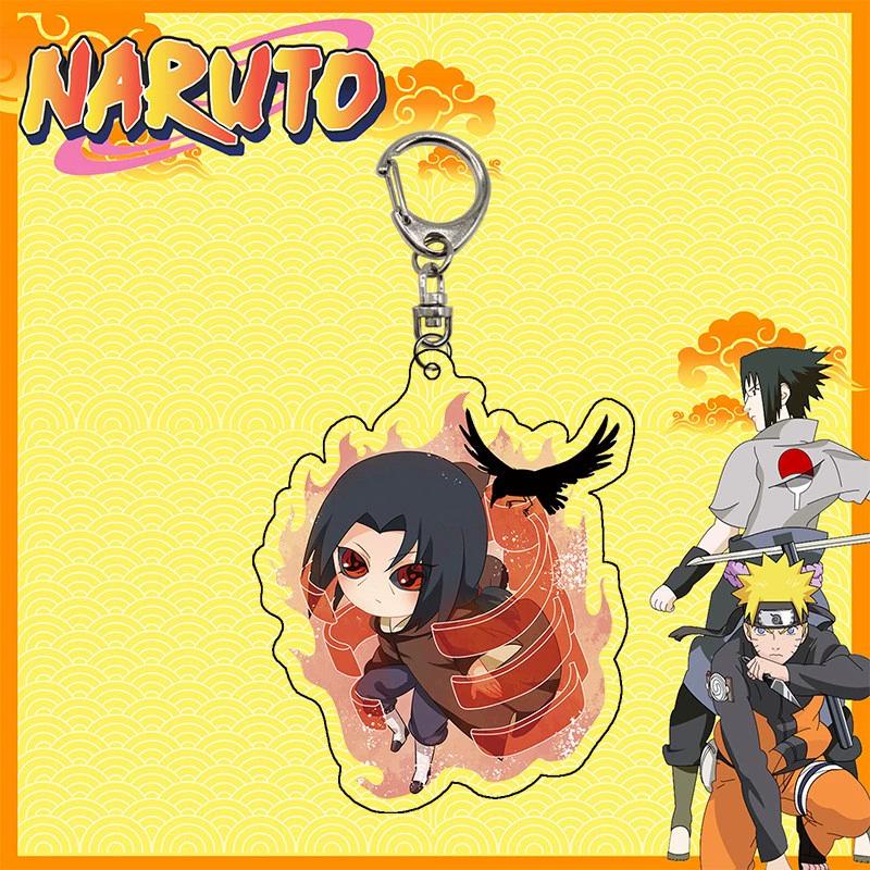 Anime Naruto Akryl nyckelring tillbehör Uzumaki Naruto Tecknad nyckelring