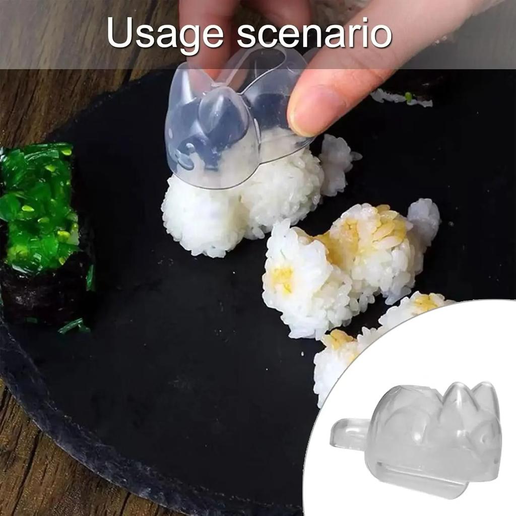 Animal Sushi Molds Easy To Use Sushi Molds Animal Sushi Molds Cats Shape Sushi Moulds Kids Handmade Molds Kitchen DIY Gadgets