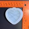 Heart Silicone Resin Mold for Keychain Jewelry Making,DIY Pendant Charms Mold