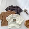 Kids Korean Style Loose Fit Cotton T-Shirt Summer Short Sleeve Oversized Basic Top