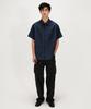 SHIRTER Pure Linen Short Sleeve Shirt (Navy)