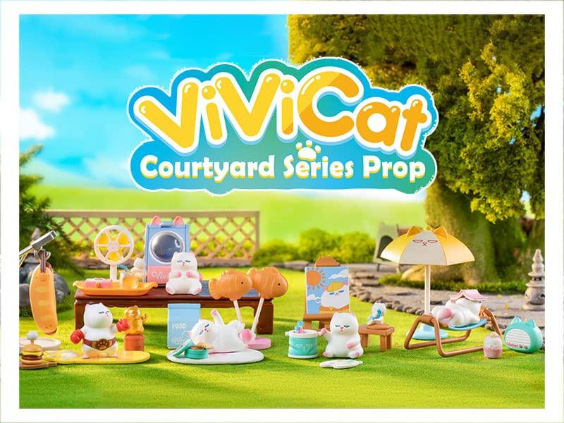

POP MART VIVICAT Courtyard Series Садовый набор Торговая фигурка Коробка из 9 штук ПВХ и АБС