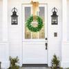 Spring Wreath for Front Door, Window, Wedding Party, Indoor and Outdoor Decorations, Artificial White Leaf Wreath