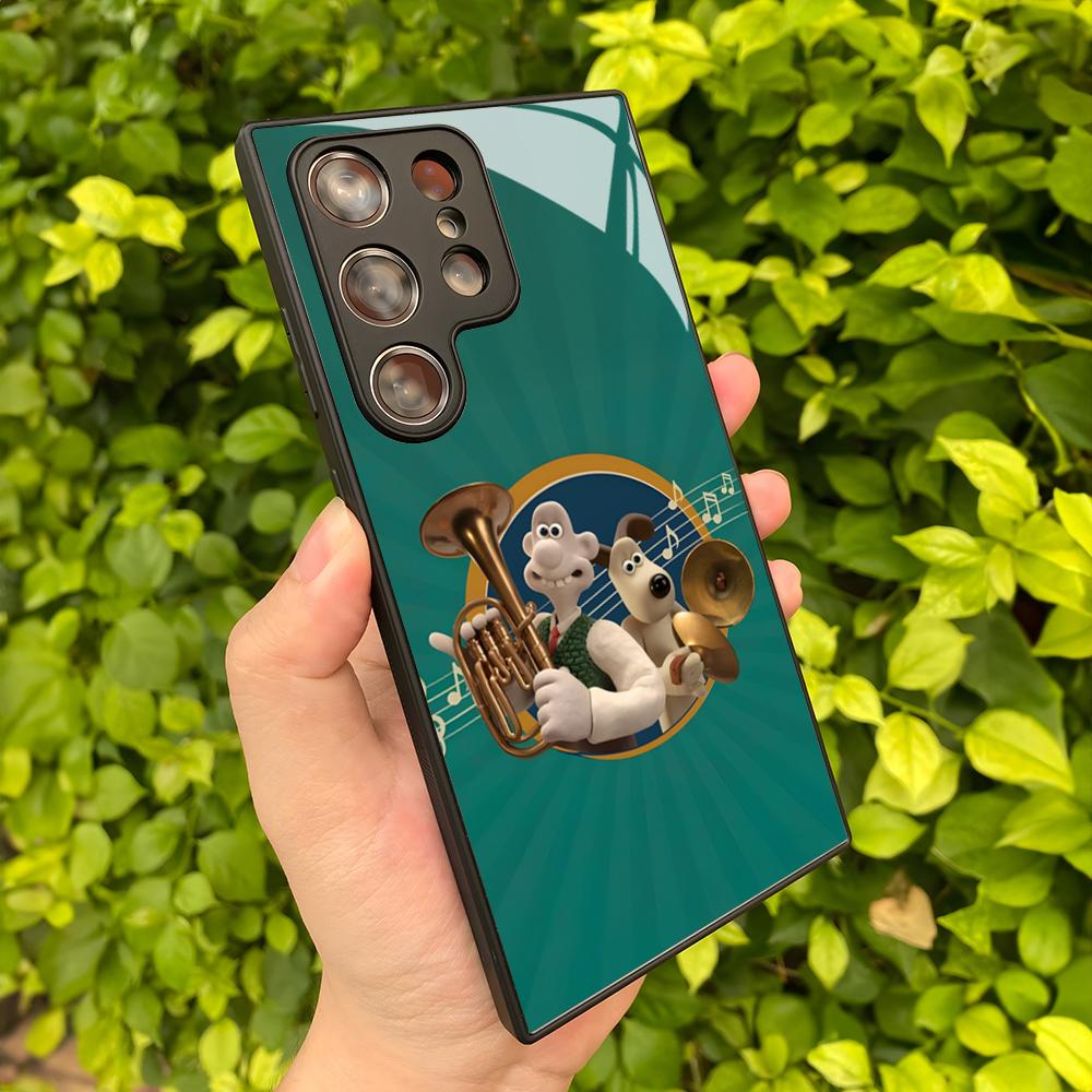 W-WallaceS niedliche G-Gromit Handyhülle Für Samsung Galaxy S25 S24 S23 S22 S20 S21 Note20 Ultra Plus Fe Farbige Silberne Hülle