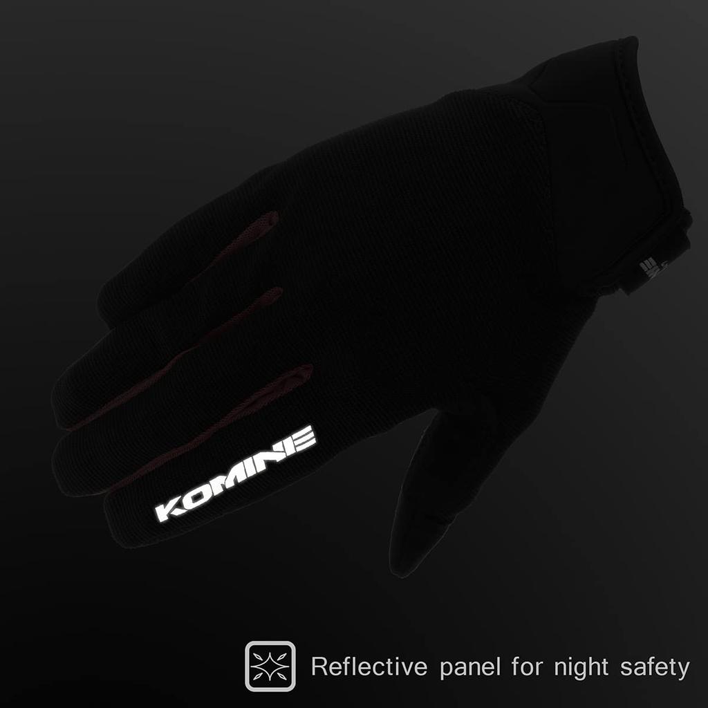 KOMINE Síťované rukavice Ride Alecia Ivory L pro motocykly GK-1683