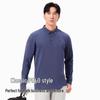 Pelliot Men's Quick-Dry Long-Sleeve Polo T-Shirt