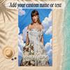 Beach TowelTaylor Swift Custom Name Text Personalized Soft Towel for Beach Pool Indoor Home Decor Gift