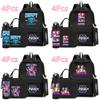 4 Stück/Set Anime K-Pop Dämonenjäger Aufdruck 750ml Wasserflaschenhalter Rucksack Handtasche Federmäppchen für Teenager Junge Mädchen Große Kapazität Wasserdicht Schultasche