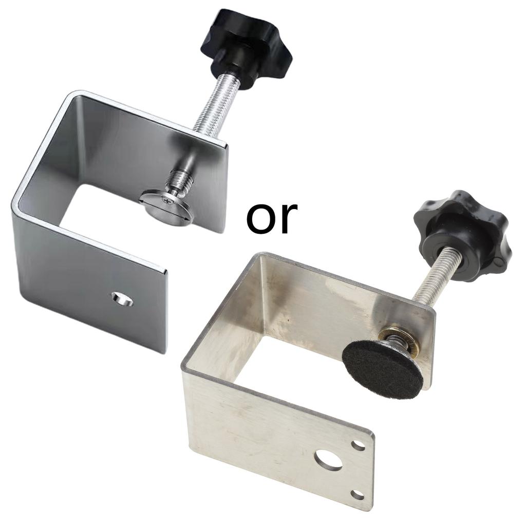 Stainless Steel C Clamp Heavy Duty Cabinet Drawer Furniture Installation Clamps Drill Hole Guide Design Support Clamp