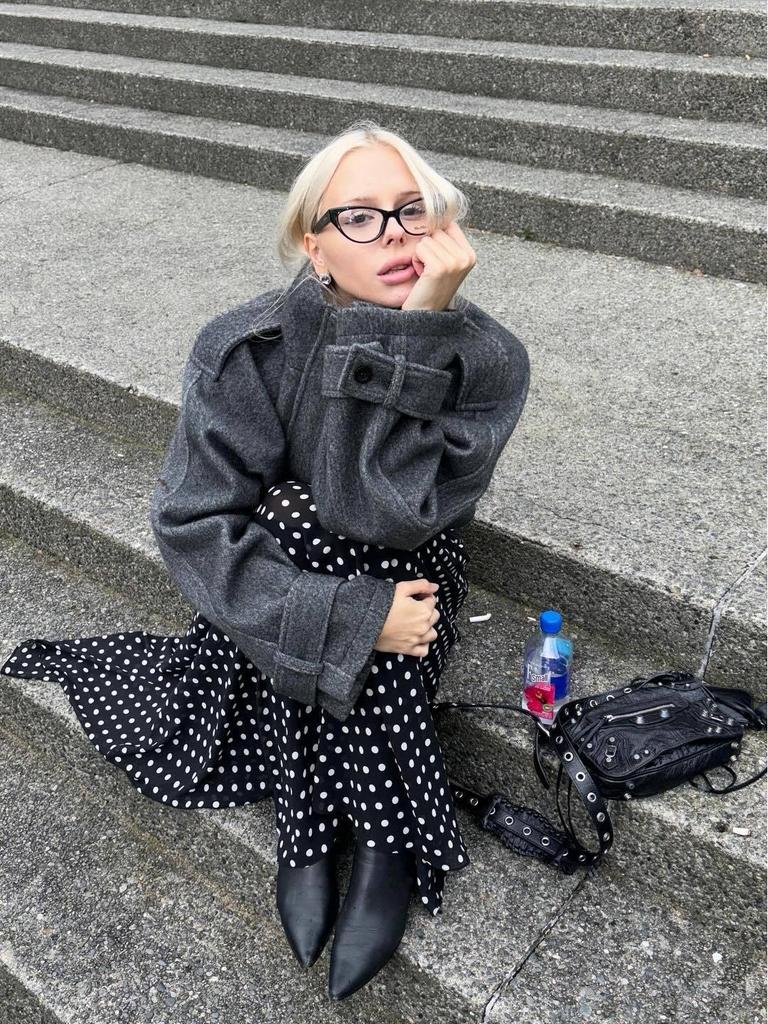 Giacca da Pendolare Donna Monopetto con Collo Rialzato - Collezione Autunno/Inverno 2025 Europea & Americana