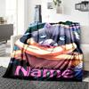Customiz Name Personality Demon Slayer characters Blanket Soft &Warm Sofa Office Bed Travel Lunch Break Blanket, Gift Suitable All Seasons